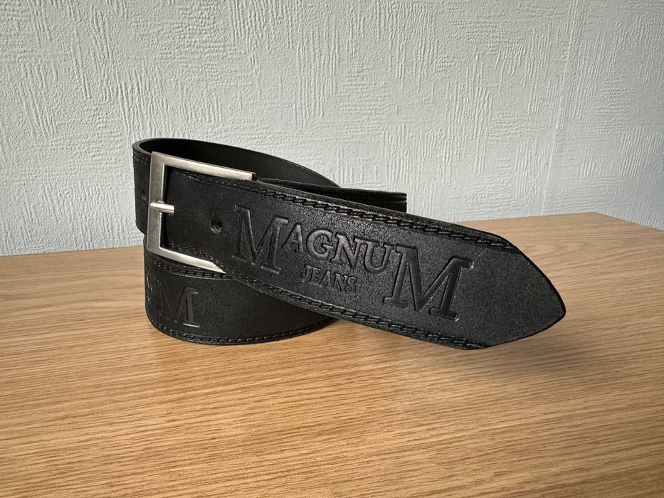 Skórzany pasek Magnum Jeans młodzieżowy, dziecięcy