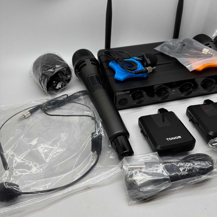 Bezprzewodowy zestaw mikrofonowy TONOR TW362 UHF z mikrofonem ręcznym
