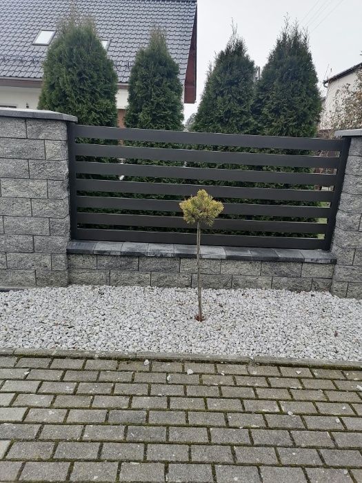 Przęsło wymiar Ogrodzenie Aluminium palisada płot wysyłka montaż hit