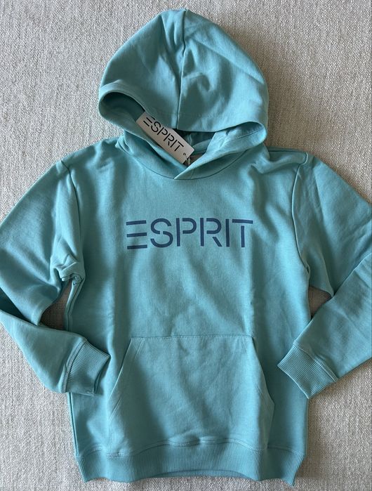 ESPRIT bluza dresowa z kapturem kangurka r. 140 / 146