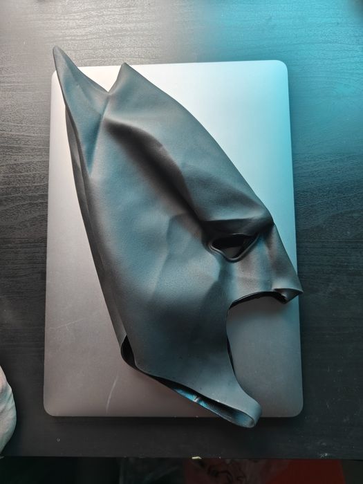 Maska Batman halloween przebranie latex lateksowa gumowa czarna