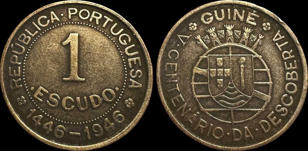 1 Escudo - 1946 - Guiné