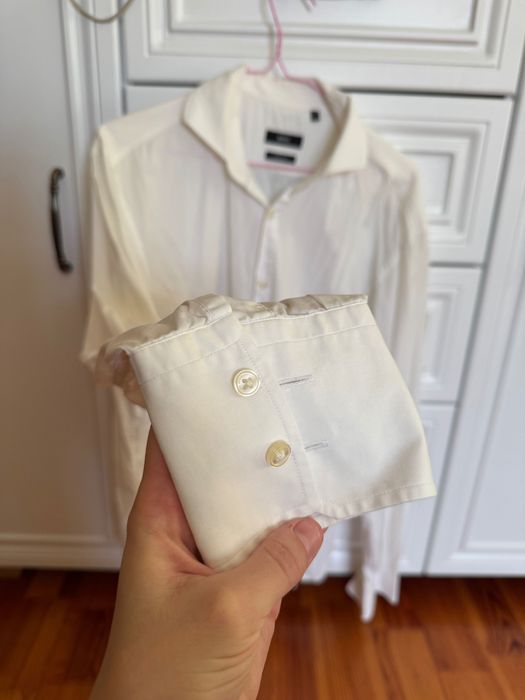 Чоловіча біла сорочка Hugo boss slim белая мужская рубашкА