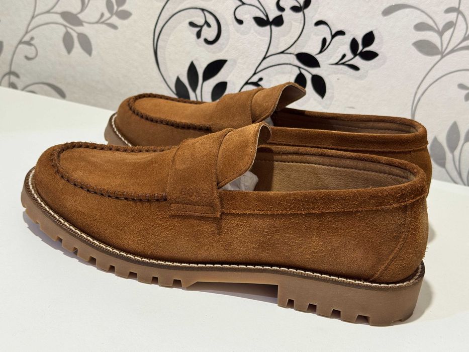 Туфлі чоловічі мокасини Boss Slipper Tirian Sd 50517143 Braun, 41р