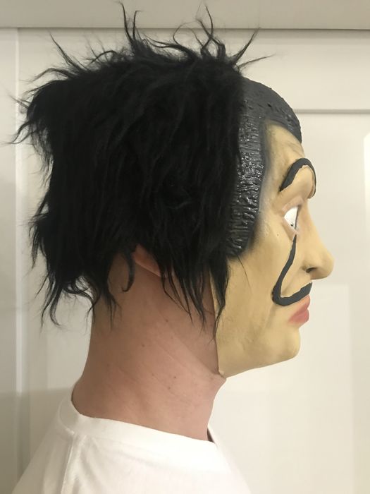 Maska halloween dom z papieru