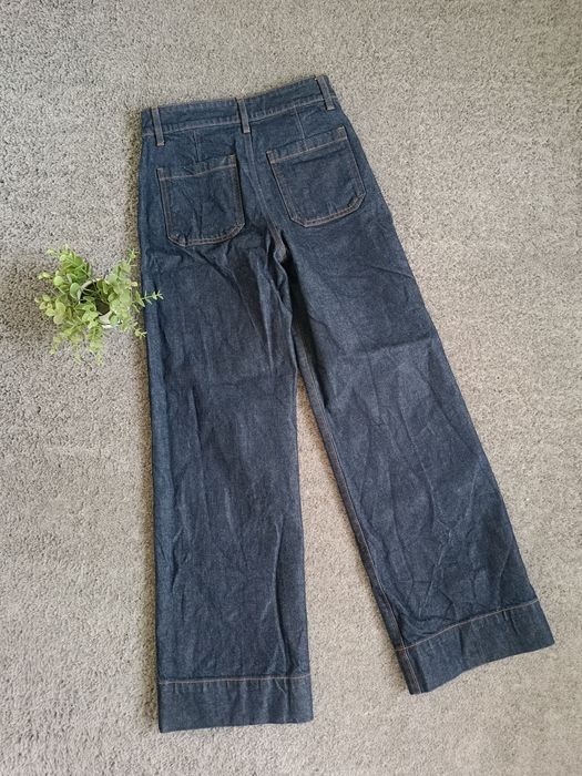 Szerokie dżinsy jeansy damskie typu wide leg 36 S H&M