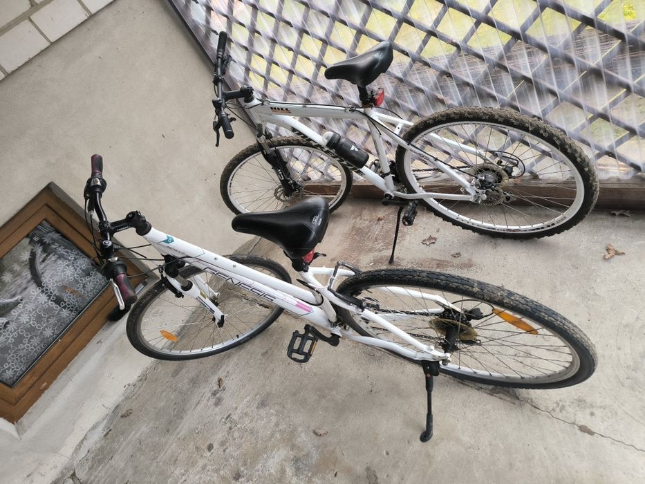 Dwa rowery damski męski Cross MTB białe