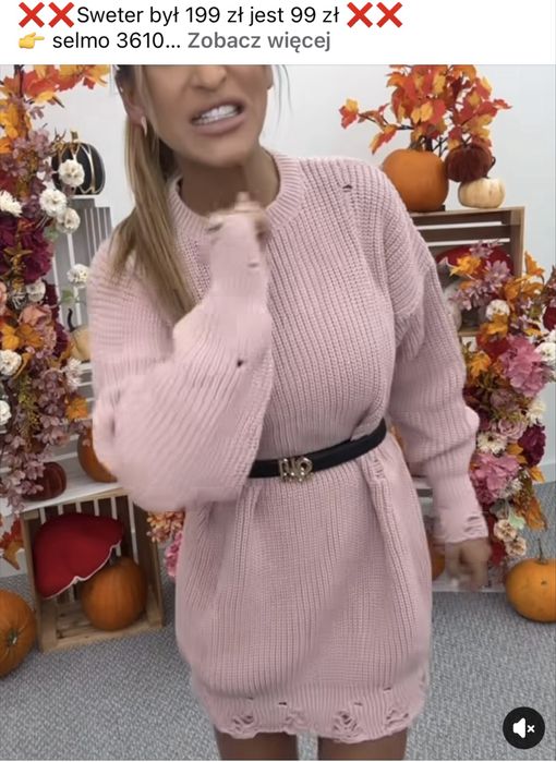 Sweterk sukienka nowa