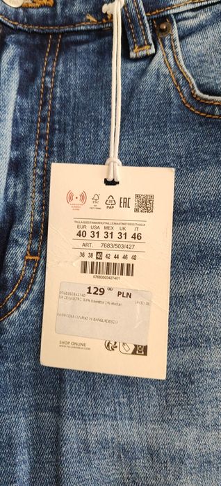 Pull & Bear Spodnie jeansowe Męskie Nowe