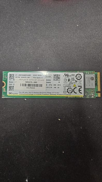 Dysk ssd m2 512 gb w idealnym stanie