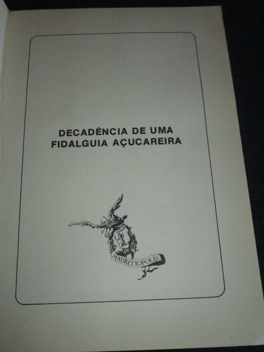 Livro Decadência de uma Fidalguia Açucareira