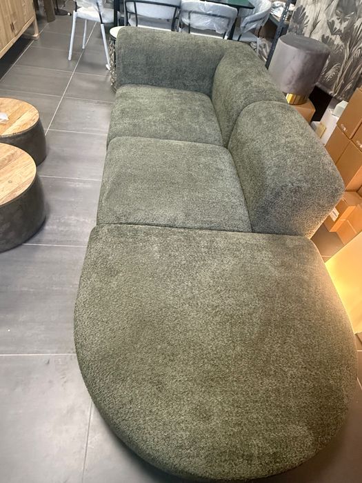 Szezlong modułowy Teddy-Bouclé z pufem Westwing