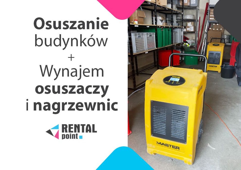WYNAJEM Osuszaczy, Nagrzewnic, Klimatyzatorów, OSUSZANIE budynków