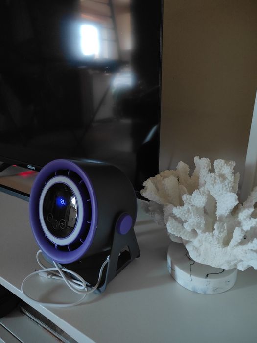 Mini Ventilador Inteligente Portátil com LED - Novo e Silencioso