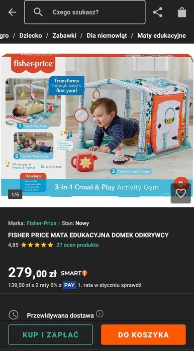 Mata edukacyjna Fisher Price