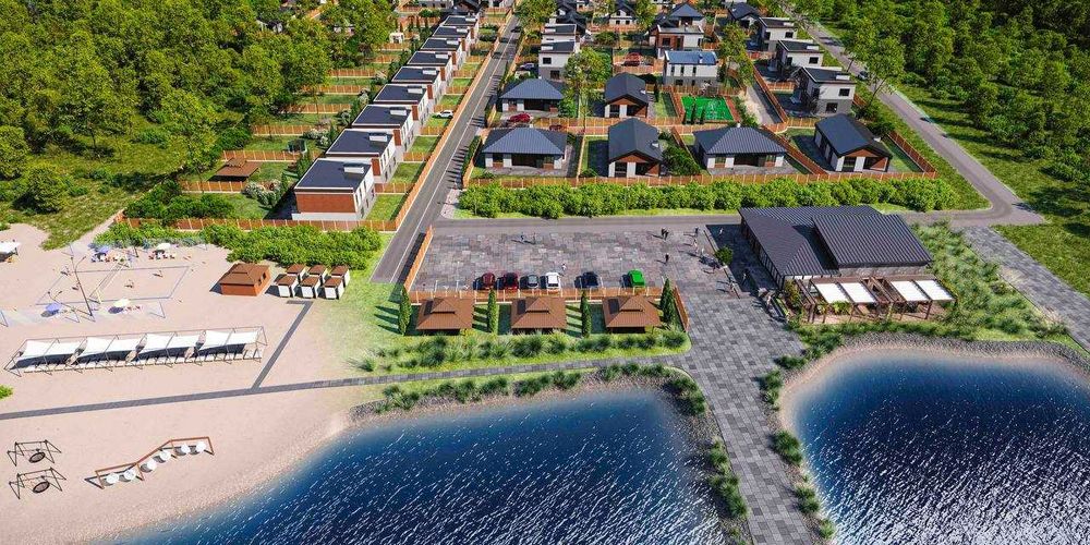 Дуплекс 107м2 - біля озера. Білогородка. Будинок котеджне містечко