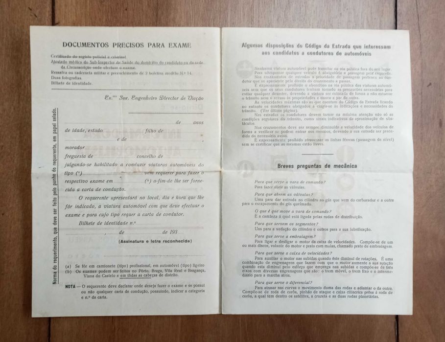 Antigos livros de Legislação Rodoviária Portuguesa