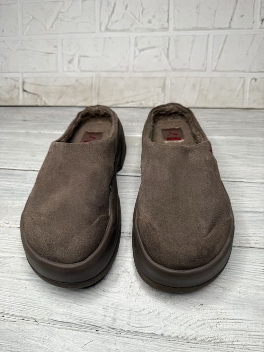 Крутые женские замшевые мюли puma ca mule fe