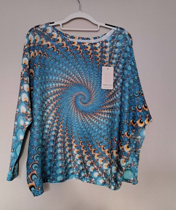 Sweterek niciak turkusowy