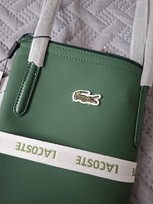 Torebka Lacoste butelkowa zieleń