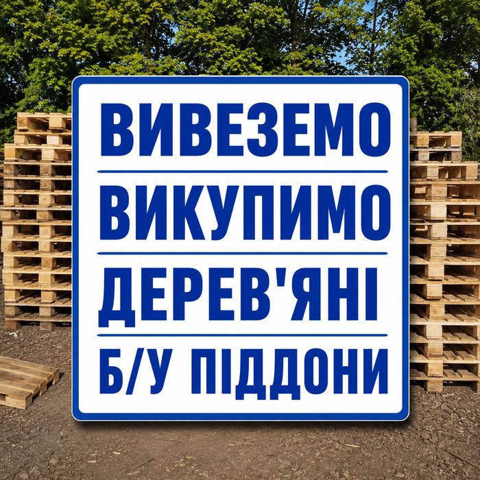 продаж піддонів та вивіз палет у Горішніх Плавнях