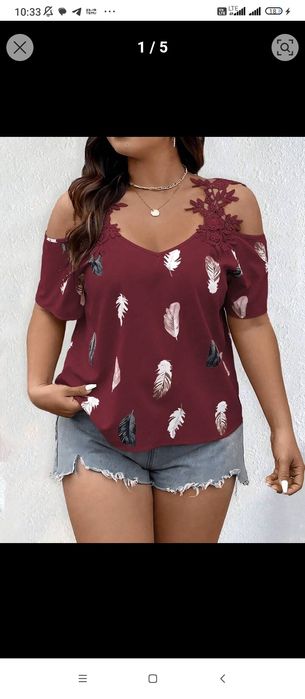 Bluzki tuniki plus size duże rozmiary