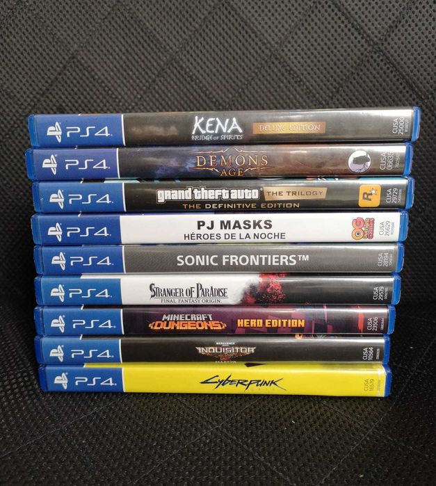 9 jogos para PS4 (preços na descrição)