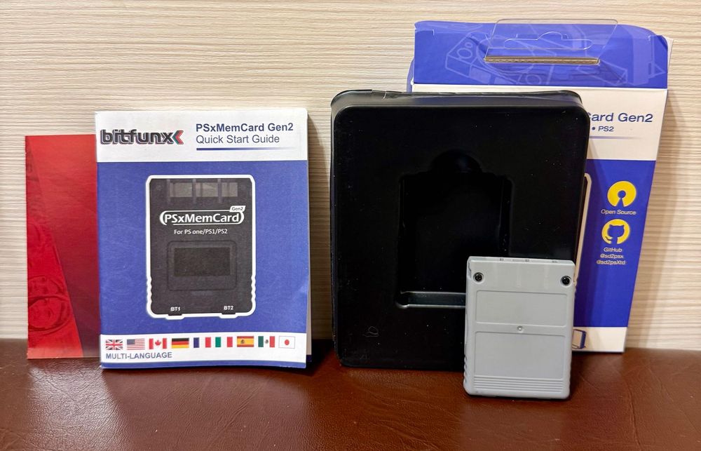 Bitfunx PSxMemCard Gen2 карта памяти для PS1 PS one PS2 sd2psx новая