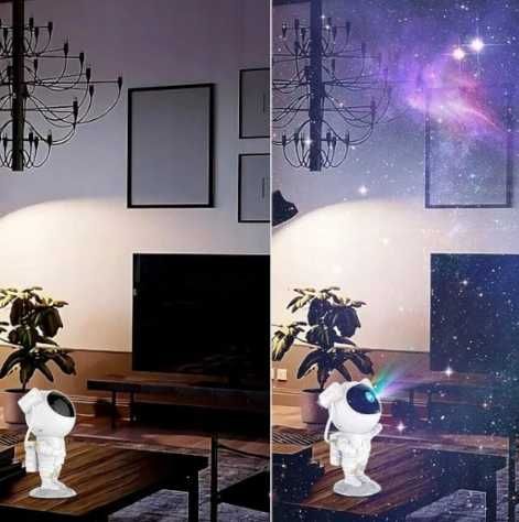 Projektor Gwiazd Astronauta Lampka Nocna Dla Dziecie Rzutnik Pilot