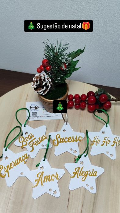 Estrelas de Natal personalizadas
