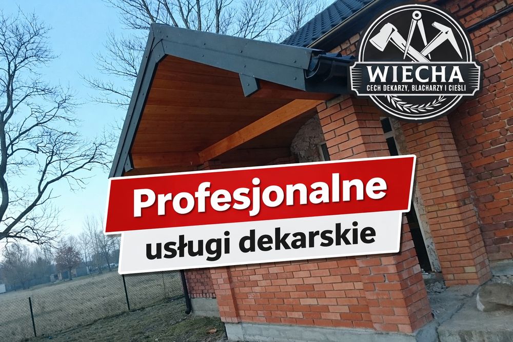 Usługi dekarskie, wymiana pokryć dachowych.
