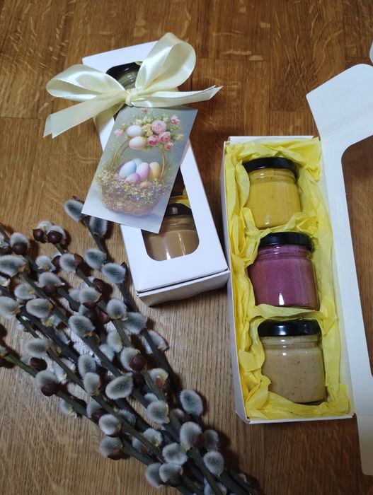 Великодні подарункові набори/горіхи з медом/крем мед