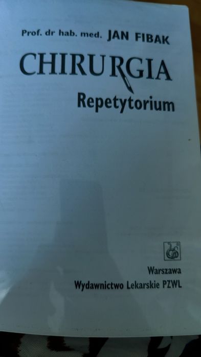 Chirurgia repetytorium Jan Fibak