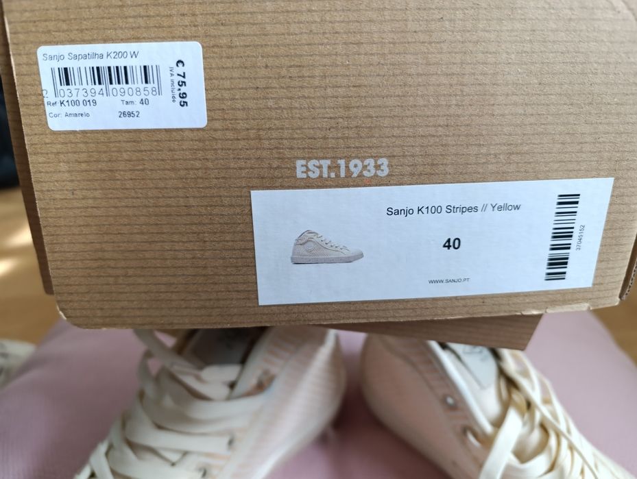 Sanjo K100 Stripes Yellow