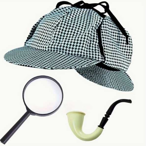 Zestaw Sherlock Holmes detektyw przebranie kostium dziecięcy Nowy