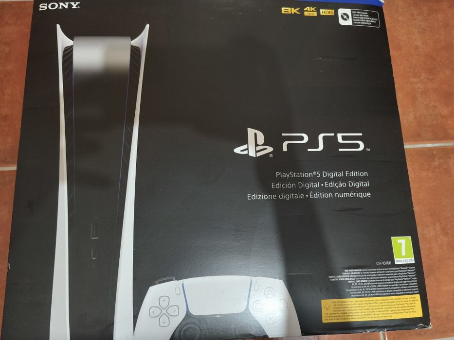 PS5 digital+comando+caixa