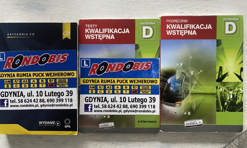 Książki do teorii prawo jazdy kat D