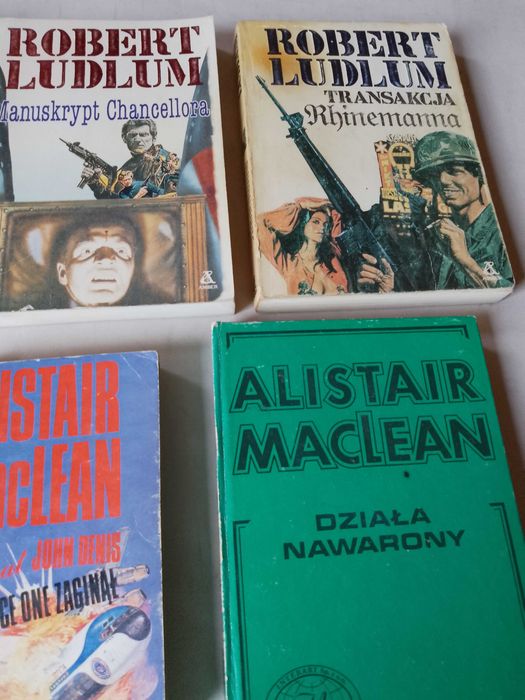 Zestaw 16 książek, Cussler, MacLean, Ludlum, Meissner i in.