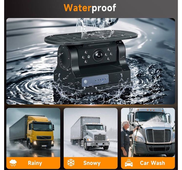 Kamera cofania WiFi bezprzewodowa magnetyczna solarna