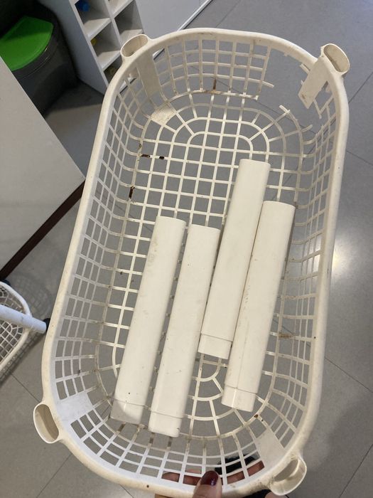 Cestos com Rodas Branco