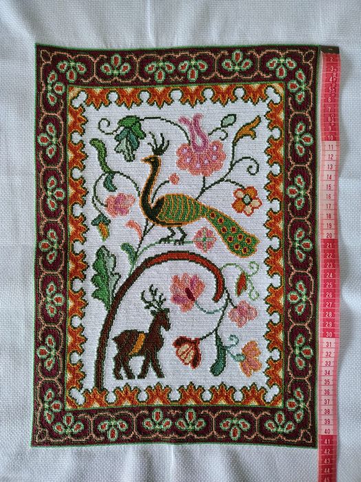 Quadro arraiolos em macramé - novo