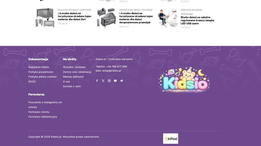 Dziecięcy sklep internetowy sprzedam biznes działający sklep Kidsio.pl