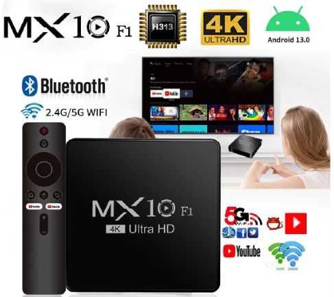Smart приставка MX10 F1 на Android 13.