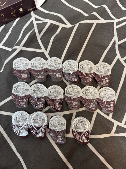 Total dailies 1 -2,25 16 штук одноденні лінщи