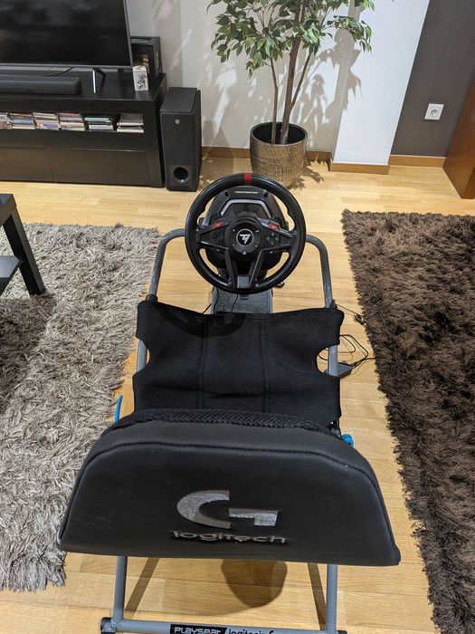Thrustmaster t128 + cadeira playset loguitech challenge x G edition