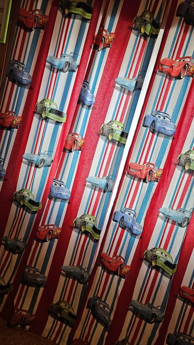 Cortinados quarto de criança Faísca Mcqueen