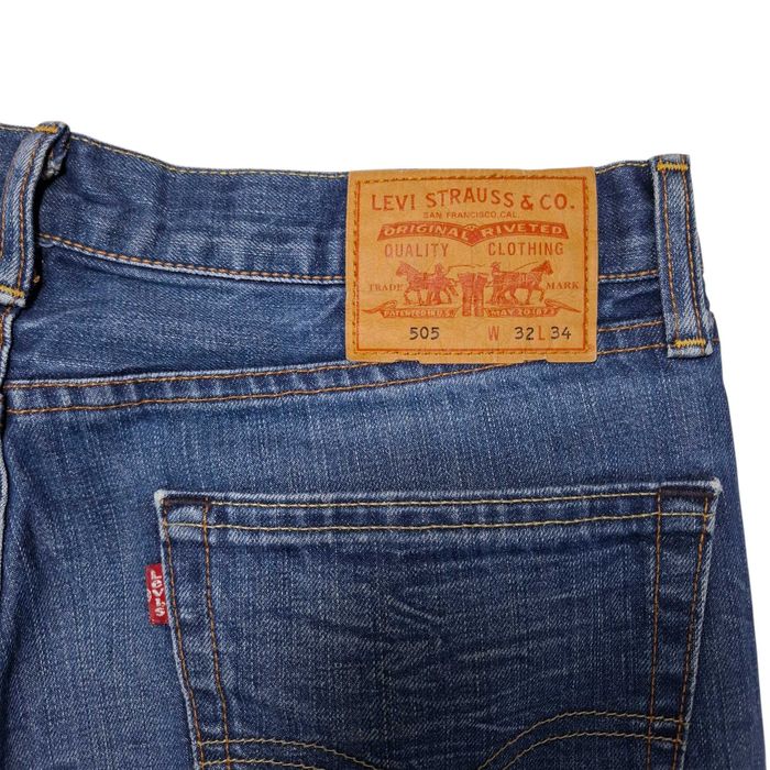 Levis 505 Jeansy męskie proste W33 - W34 L34 (34/34) straight spodnie