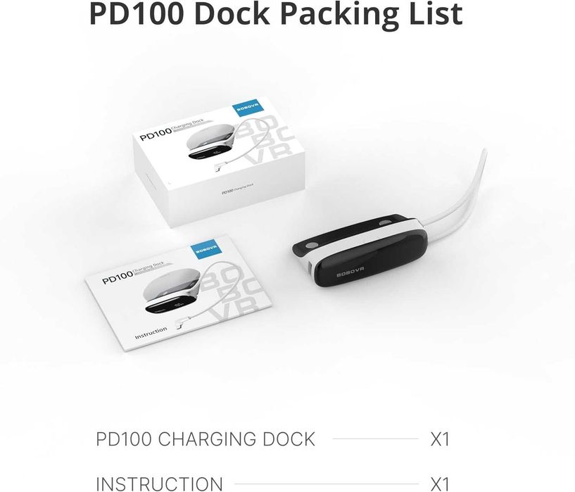BOBOVR PD100 2-in-1 Charging Dock & 30W USB-C PD Power Bank for B100