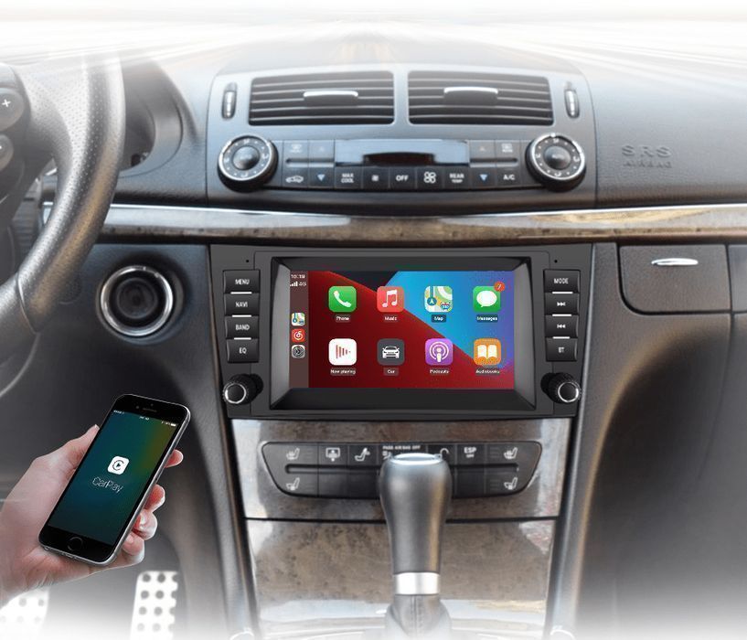 Mercedes E W211 W219 – Radio Android 15 7” CarPlay Android Auto 4GB/64GB GPS Nawigacja Stacja Multimedialna WiFi Bluetooth DSP 4G LTE PL