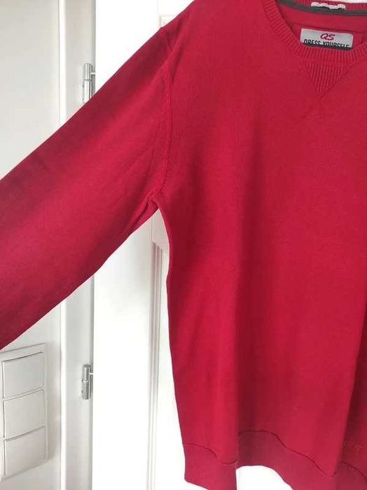 Czerwony bawełniany sweterek męski - L/XL - j. H&M, Zara, Reserved
